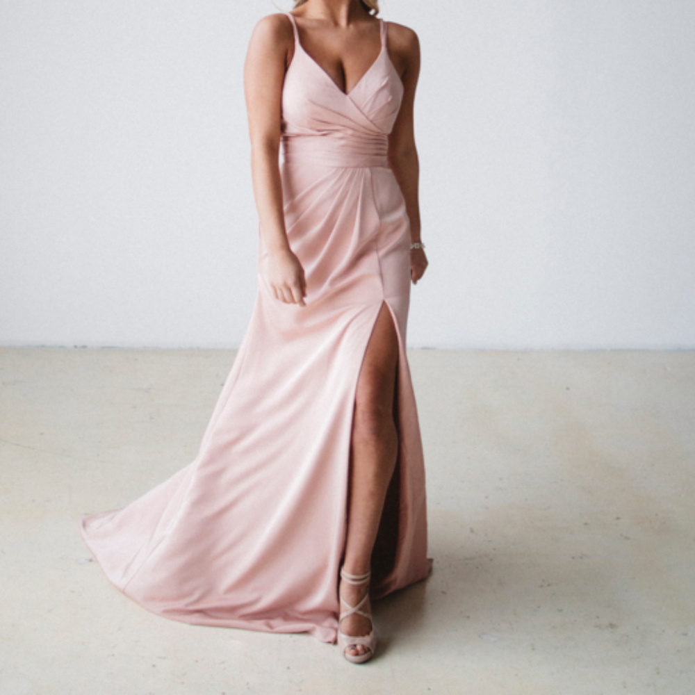 NWT Prom Gown 50428 by Jovani in Blush Size 4 - Picture 6 of 7